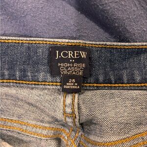 J. Crew High-Rise Classic Vintage Jeans - Dark Blue